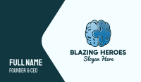 Blue Brain Puzzle Business Card Image Preview