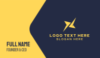 Yellow Digital Spark Business Card