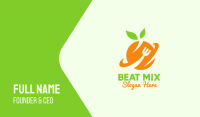 Orange Fruit Planet Business Card