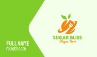 Orange Fruit Planet Business Card Image Preview