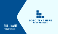 Digital Square Letter L Business Card Design