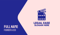 Movie File Clapperboard Business Card