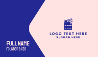 Movie File Clapperboard Business Card