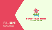 Blooming Flower Business Card Design