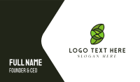 Green Letter S Business Card