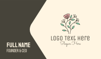 Feminine Flower Plant Business Card