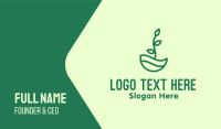 Green Natural Eco Plant Business Card Design