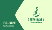 Green Natural Eco Plant Business Card Image Preview