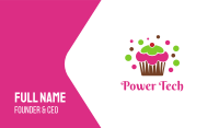 Colorful Cupcake Business Card