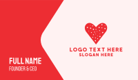 Star Red Love Heart Business Card