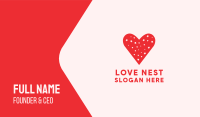 Star Red Love Heart Business Card Image Preview