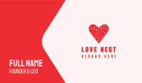 Star Red Love Heart Business Card Image Preview