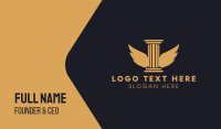 Winged Pillar Business Card Design