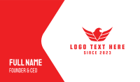 Red Falcon Business Card example 3