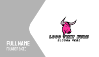 Hot Pink Business Card example 1