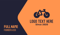 Modern Geometric Bike Business Card Design