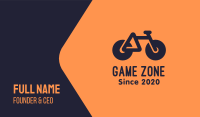 Modern Geometric Bike Business Card