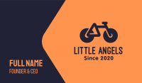 Modern Geometric Bike Business Card