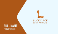 Playful Cat Letter L Business Card Image Preview