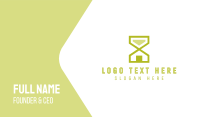 Yellow House Business Card example 1