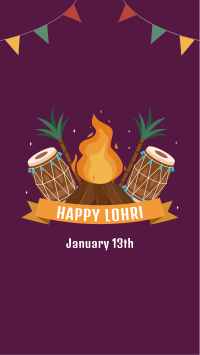 Happy Lohri Instagram Story