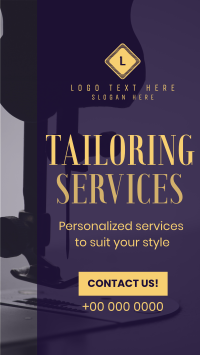 Tailoring Services Minimalist Instagram Reel Design