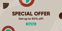 Special Offer Geometric Pattern Twitter Post