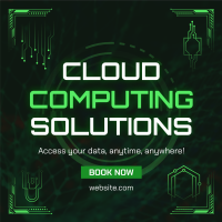 Techy Cloud Computing Instagram Post