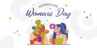 Women's Day Blossoms Twitter Post