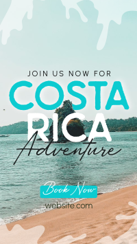 Welcome To Costa Rica YouTube Short Design