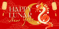 Lunar New Year Dragon Twitter Post Image Preview