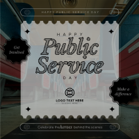 Modern Nostalgia Public Service Day Linkedin Post