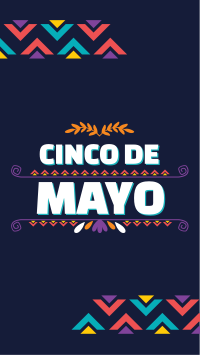 Cinco De Mayo Triangles Facebook Story