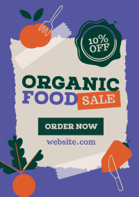 Organic Food Sale Poster