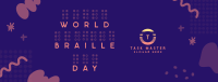 Braille Day Doodle Facebook Cover Image Preview