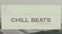 Minimal Chill Music Listening Party Animation