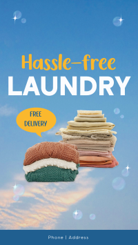 Hassle-Free Laundry Instagram Reel Design