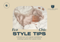 Eco Chic Tips Postcard