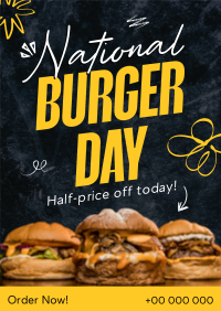 National Burger Day Poster Design