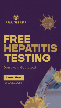 Textured Hepatitis Testing Instagram Story