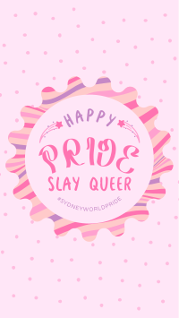 Pride Day Badge Facebook Story Design