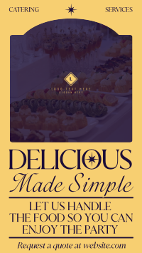 Elegant Food Catering Services Instagram Story Design