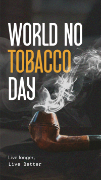 Minimalist Tobacco Day Instagram Story