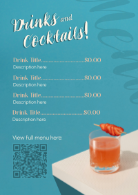 Classy Bar Drinks Menu