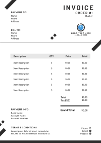 Entrepreneur Invoice example 3