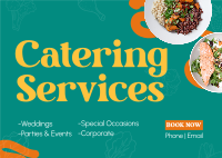 Catering for Occasions Postcard Design