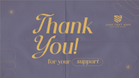 Minimalist Thank You Facebook Event Cover