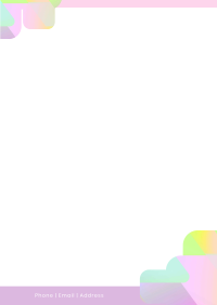 Gradient Box Letterhead