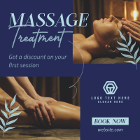 Relaxing Massage Treatment Instagram Post