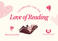 Book Lovers Day Postcard